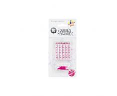 TIFANY 8022902 Set de 10 Bougies Magique, Mixte Autres MatiÃ¨res, Multi Couleurs, 9 x 1 x 19 cm
