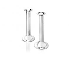 Zilverstad 6244231 Ensemble de Bougeoirs Tubes Grand Modèle Argenté Laqué