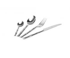 Excelsa bambou Service de couverts 24 piÃ¨ces, acier inoxydable 18/0