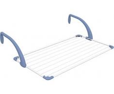 Gimi Brezza 100 Étendoir pour Balcon en Acier et résine, 10 m détendage