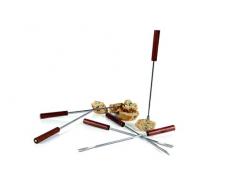 BOSKA 853505 Taste Set de 6 Fourchettes Fondue Mahonie