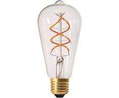 Girard Sudron 716622-LED ST64 Ampoule LED Filament TorsadÃ© 64 mm E27 (ES Edison) Claire, Blanc Chaud, 400 lumens, Dimmable, 5 W