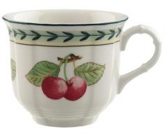 Villeroy & Boch French Garden Fleurence Tasse à café, 200 ml, Hauteur : 6,8 cm, Porcelaine Premium, Blanc/Multicolore