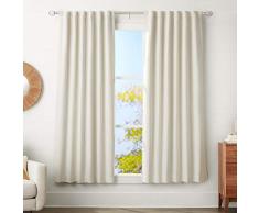 AmazonBasics Tringle Ã rideaux avec embouts en forme de cage - 183 Ã 366 cm, diamÃ¨tre 3Â cm, Nickel