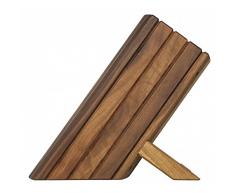 Kai 83DM-0810 Bloc Ã Couteaux, Bois, Noyer, 22x13x23 cm