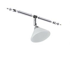 Paulmann 94138 SystÃ¨me de cÃ¢bles Spots Colmar, max. 1x10W, GU4, Chrome / satinÃ©, 12V, MÃ©tal/verre