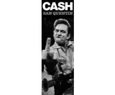 1art1 48552 Poster de Porte Johnny Cash San Quentin 158 X 53 cm