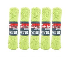 TWISTER 4020885395479 Fil de manique en coton, Coton, pistache, 85 m