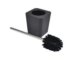 Douceur dIntÃ©rieur 6ASB228NR Brosse WC Effet Soft Touch Noir 11,5 x 11,5 x 38,5 cm