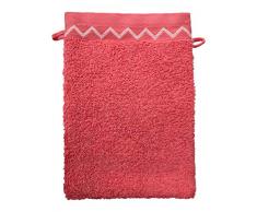 Santens Pat Eponge Lot de 2 Gants de Toilette, Coton, Corail, 2X1622
