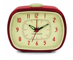 Kikkerland KKAC08-R-EU Réveil Rétro Rouge