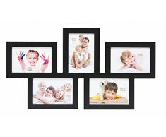 Deknudt Frames S65SY2 Cadre Multi Photos Bois Noir 5 x (10 x 15) cm