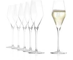 Verres ? Champagne Quatrophil de St?lzle Lausitz 290 ml, ensemble de 6, pareil aux souffl?s, qualit? pr?mium, lave-vaisselle garanti