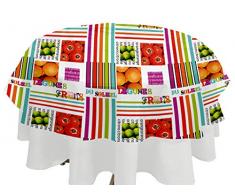 Soleil docre 855611 Nappe Cristal Rond Jardin PVC Transparent 160 x 160 cm