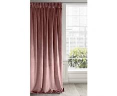 Eurofirany Rideau en Velours, Tissu, Rose foncé, 140 x 270 cm