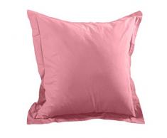 Lovely Casa T14820017 Alicia Taie avec Volant Coton Flamant 65 x 65 cm