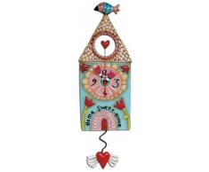 Allen Designs P9086 Horloge Home Sweet Home RÃ©sine 39,5 cm