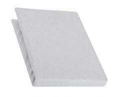 aqua-textil Pur Drap-Housse lit sommier tapissier Lits à Eau Coton 120x200-130x220 cm Gris argenté