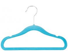 AmazonBasics Lot de 30 cintres en velours pour enfant Bleu