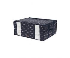 COMPACTOR Housse de Rangement Sous Vide, RAN8041, BLEU INDIGO / BLANC, 210L, 50x65xH.27