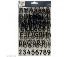 D.I.Y with Toga Stickers Alphabet, Plastique, Noir, 15 x 25 x 0.5 cm