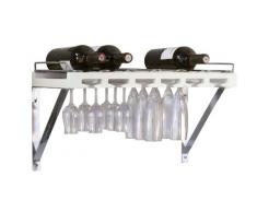 Wenko 2362100 Etagère Murale Vin et Verres Bordeaux
