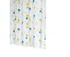 Ridder Soaring 423930-350 Rideau de douche textile avec oeillets Bleu 180 x 200 cm