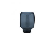 Stelton Hoop Vase en Verre Bleu Nuit 20 cm