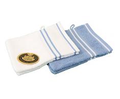 Gözze Gant de Toilette, 100% Coton, Bleu