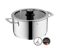 WMF Vari ocuisine Koch Marmite Haute à 24 cm, avec couvercle en verre, Croma rgan Acier Inoxydable, bord en silicone, passe au lave-vaisselle