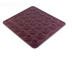 Monde de moules Macarons Tapis de Cuisson antiadhÃ©sif Moule Ã cavitÃ© 27, Silicone, 39.4Â x 29.3Â x 0.4Â cm