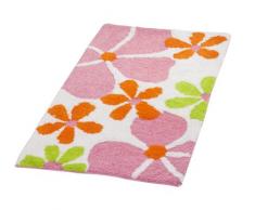 Ridder Hippy 7353020-350 Tapis de bain 100 % coton Multicolore/rose 60 x 100 cm