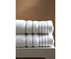 Blanc des Vosges Sir Drap de douche Coton Blanc 140 x 70 cm
