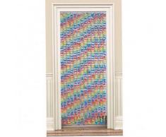 amscan 1 Rideau De Porte Ã Fleurs - Taille Unique