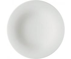 A di Alessi Ku Assiette à Dessert en Porcelaine - Blanc - Set de 4 Pièces