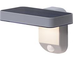 Star 480-90 Lampadaire solaire, Plastique, 1 W, Gris, 12 x 18 x 12.5 cm
