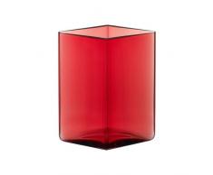 Iittala 1015596 Ruutu Vase Cranberry 11,5 x 14 cm