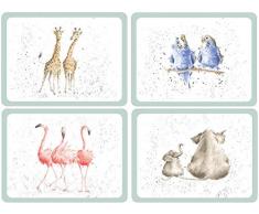 Pimpernel Wrendale Zoological Lot de 4 Sets de Table