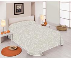 SABANALIA Roma Couvre-lit Fine décorative, Blanc, lit 90 â 180 x 280 cm