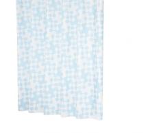 Ridder 318230-350 Puzzle Rideau de Douche + Anneaux Plastique Bleu 180 X 200 cm