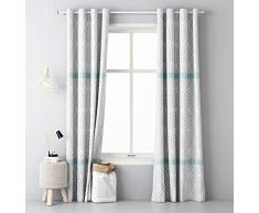 room99 Rideaux à Åillets Motif géométrique 140 x 250 cm