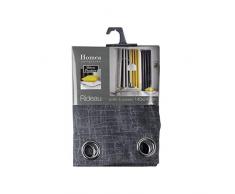 homea rideau a oeillets 140x240 cm occultant velours opacia anthracite