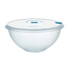 Cosmoplast Oasi Saladier avec Couvercle, Plastique, Transparent, 30 cm