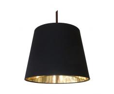 Abat-jour du Moulin CTMEDELC4099ORTB/AMZ Suspension, Texture, E27, Noir/Or