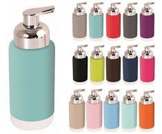 MSV Distributeur de Savon Moderne 22 x 6,5 x 6,5 cm. Bleu Clair