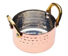 Kitchencraft ArtesÃ Mini Plat de Service/Sauce Bol, 8.5Â cm (8,9Â cm)Â âÂ martelÃ© Finition cuivre, Acier Inoxydable, DorÃ©, 8.5Â x 10.5Â x 7Â cm