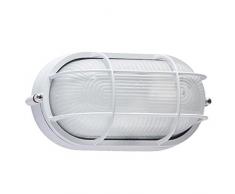 interfan ovale Applique murale ovale, blanc, 12Â x 28.40Â x 18Â cm