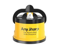 AnySharp Aiguiseur de Couteaux avec Ventouse, Jaune