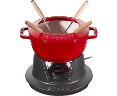 Staub 40511-973-0 Service à fondue en fonte, Cerise, 16 cm