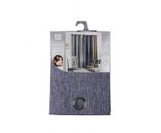 douceur dintérieur rideau a oeillets 140x240 cm polycoton memphis navy
